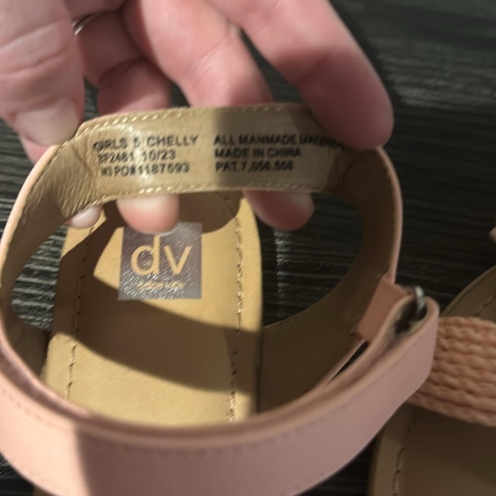 DV by Dolce Vita Pink raffia sandals- GIRLS - Picture 2 of 5